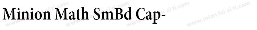 Minion Math SmBd Cap字体转换